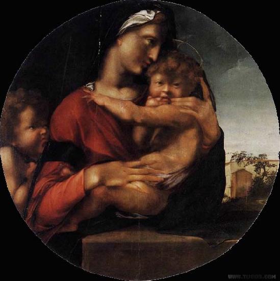 BERRUGUETE, Alonso Madonna and Child with the Young St John oil painting picture